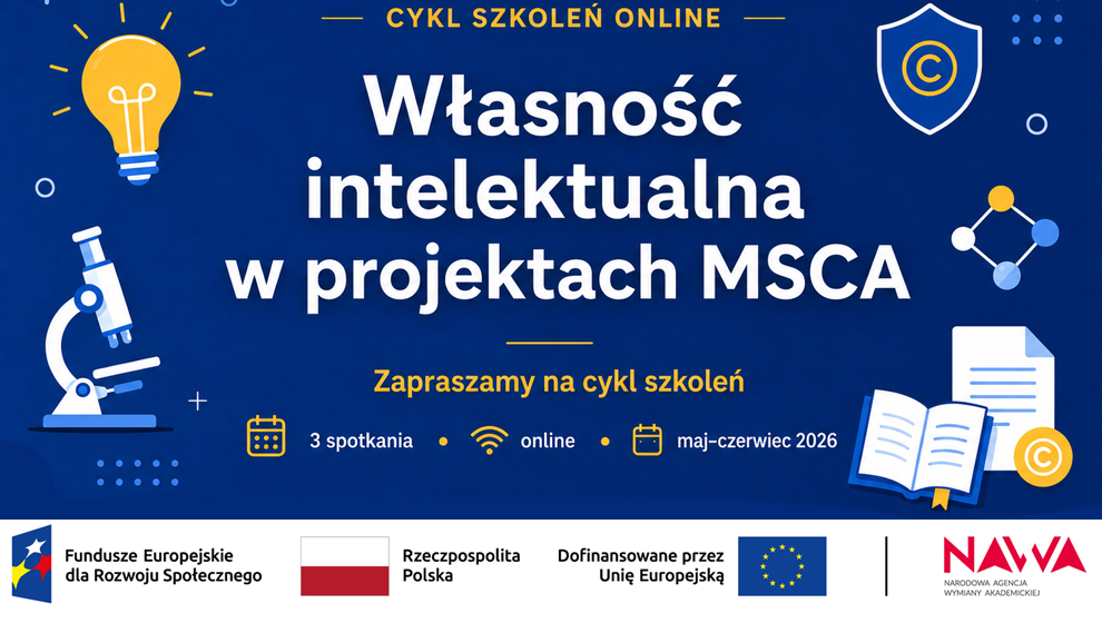 Szkolenia online: Własność intelektualna w projektach MSCA